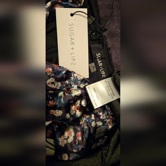 Multi Color Floral Print Velvet Top & Flare Pants Set #437, 438 - Picture 7 of 8